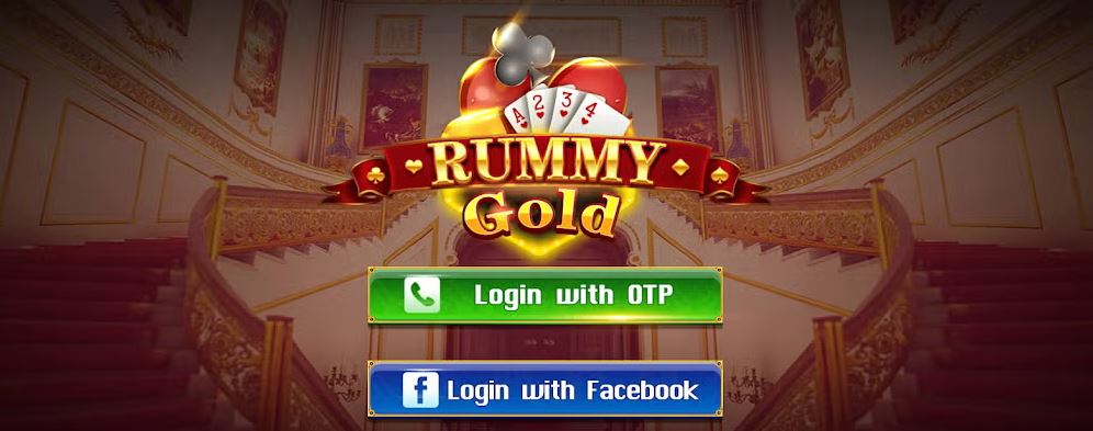 Join Rummy Gold and log in with OTP or Facebook account